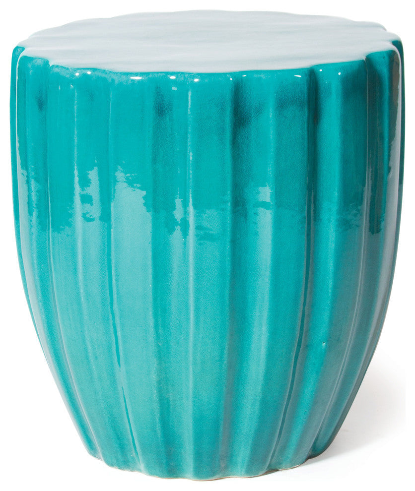 Scallop Ceramic Stool