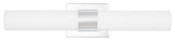 Perpetua LED 22" Bathroom Vanity Light With End Caps, Polished Chrome
