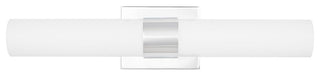 Perpetua LED 22" Bathroom Vanity Light With End Caps, Polished Chrome