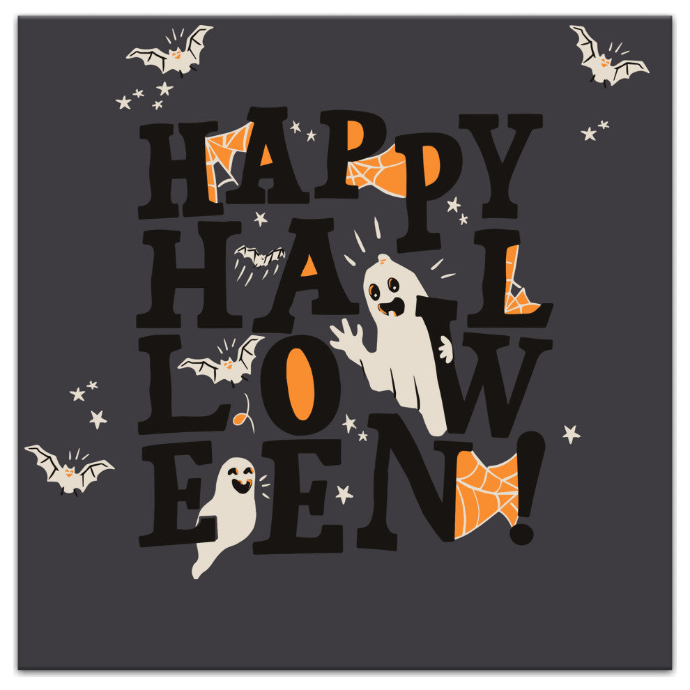 Happy Halloween 16x16 Canvas Wall Art