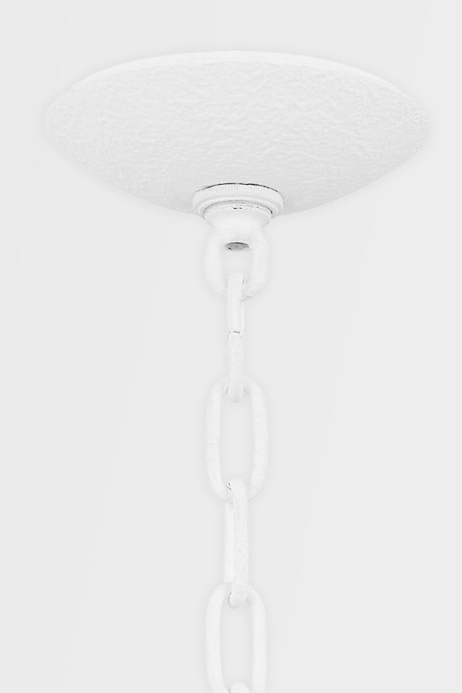 Cate 7 Light Chandelier, Gesso White