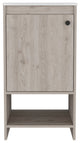 Chariot Free Standing Vanity Cabinet with Open shelf, Light Gray