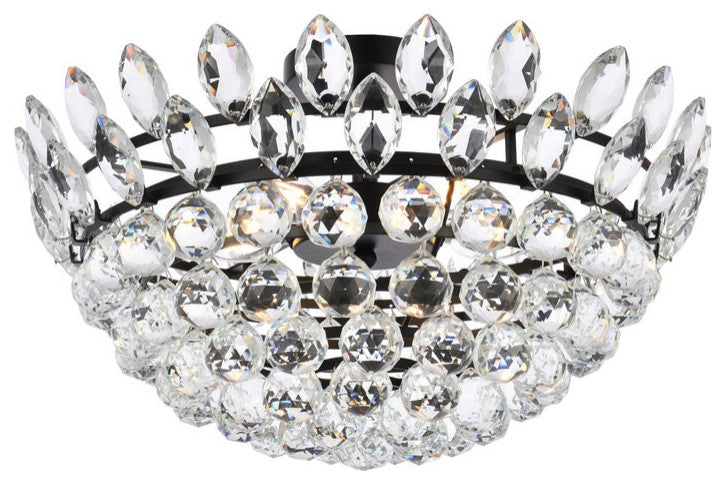 Eleana 20" Flush Mount, Black