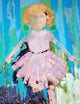 "Jump Rope Girl" Painting Print on Wrapped Canvas, 30"x39"