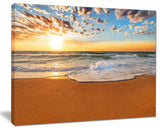 "Incredible Seashore Under Cloudy Sky" Seashore Wall Art, 20"x12"