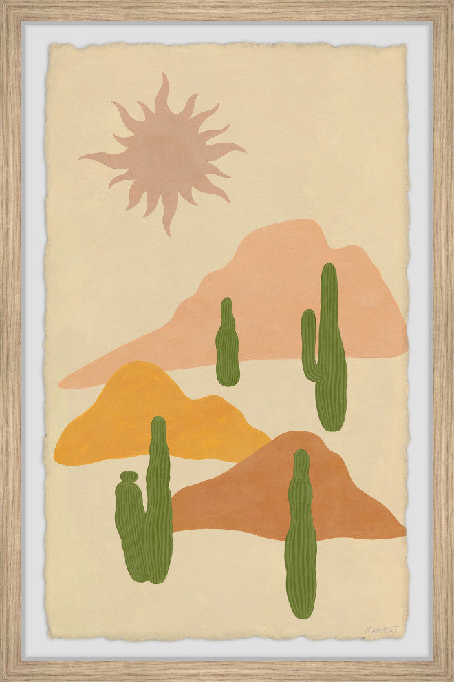 "Walk Through the Sand" Framed Painting Print, 12x18