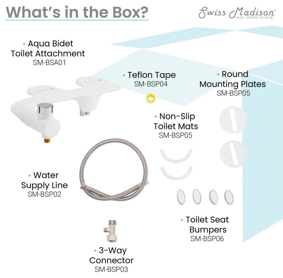 Aqua Non-Electric Bidet Toilet Attachment