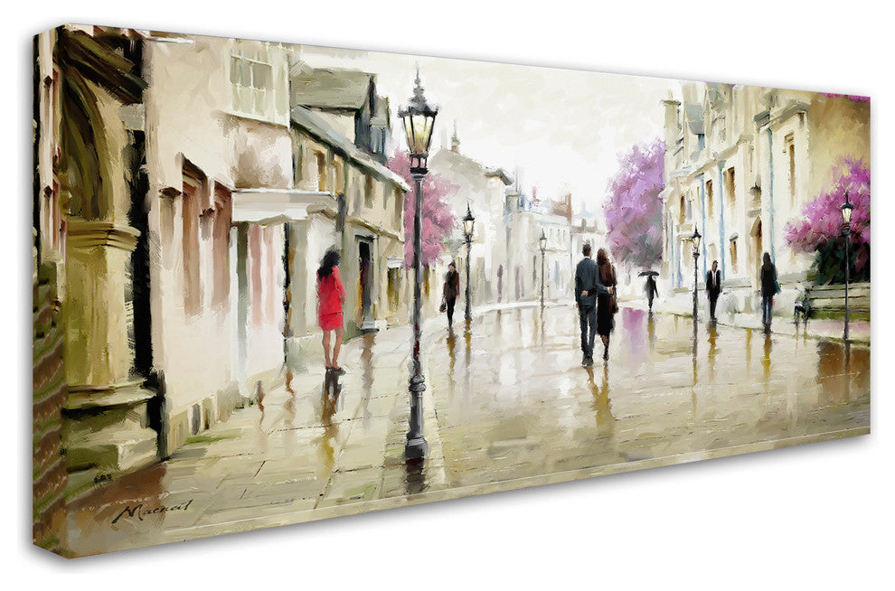The Macneil Studio 'Street Walk 2' Canvas Art, 47"x20"