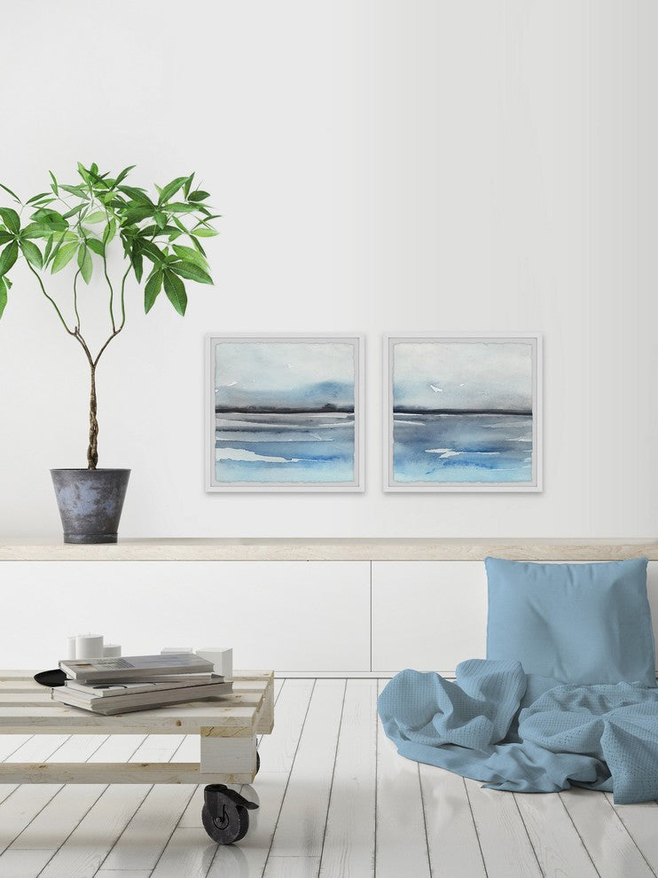 Taming the Sea Diptych, 48"x24"