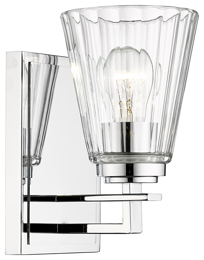 Z-LITE 1-Light Wall Sconce, Chrome