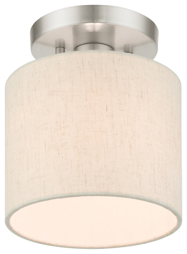 Brushed Nickel Casual, Transitional, Versatile, Minimal Semi Flush