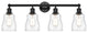 Innovations 616-4W-BK-G392 Ellery 4 Light Bath Vanity Light, Matte Black