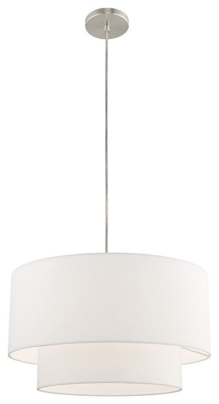Livex Lighting Brushed Nickel 1-Light Pendant Chandelier