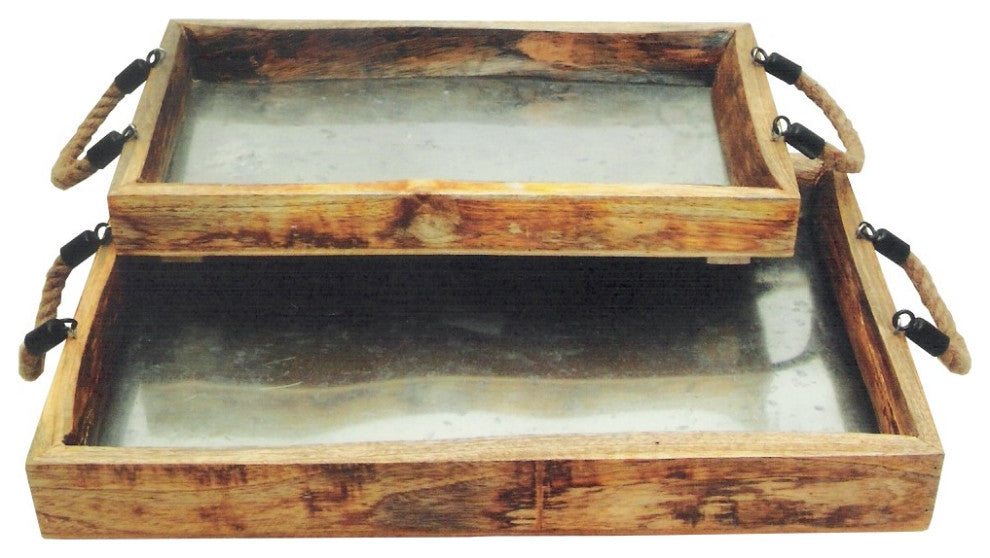 Rectangular Wooden Serving Tray