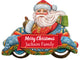 Race Car Santa Wooden Merry