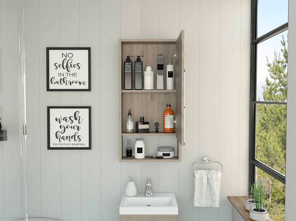Modesto Medicine Cabinet, Light Gray
