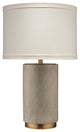 Mortar Table Lamp, Cement and Brass