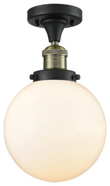 Innovations Lighting 517-1Ch-Bab-G201-8 1 Light 8" Semi-Flush Mount