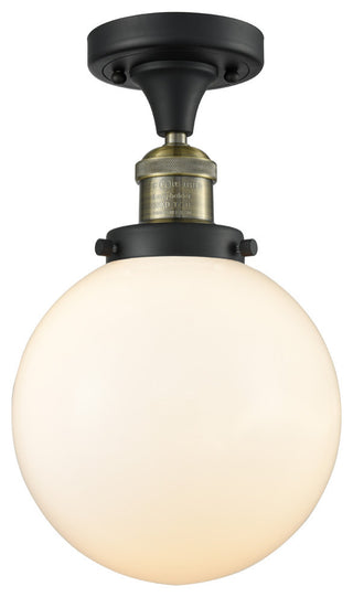Innovations Lighting 517-1Ch-Bab-G201-8 1 Light 8" Semi-Flush Mount