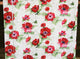 Red Orange Purple Pink Anemone Fabric Floral Watercolor, Standard Cut