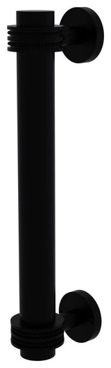 8" Door Pull With Dotted Accents, Matte Black