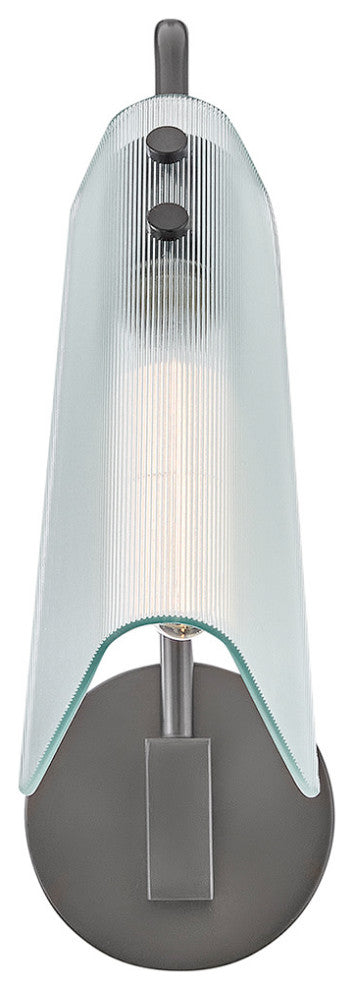 Hinkley Altman Medium Single Light Sconce, Gunmetal