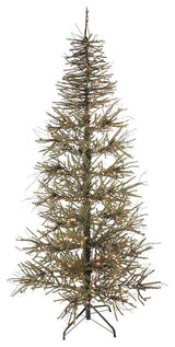 7' Pre-Lit Slim Warsaw Twig Artificial Christmas Tree, Clear Lights