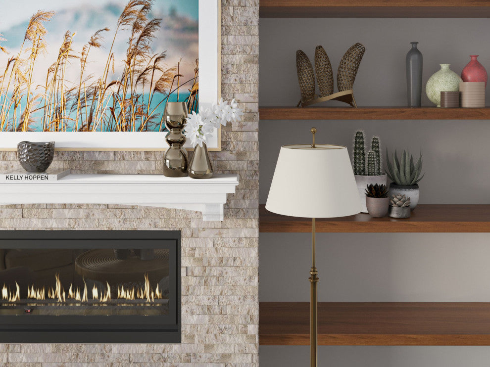 French Corbel Mantel, White, 72"