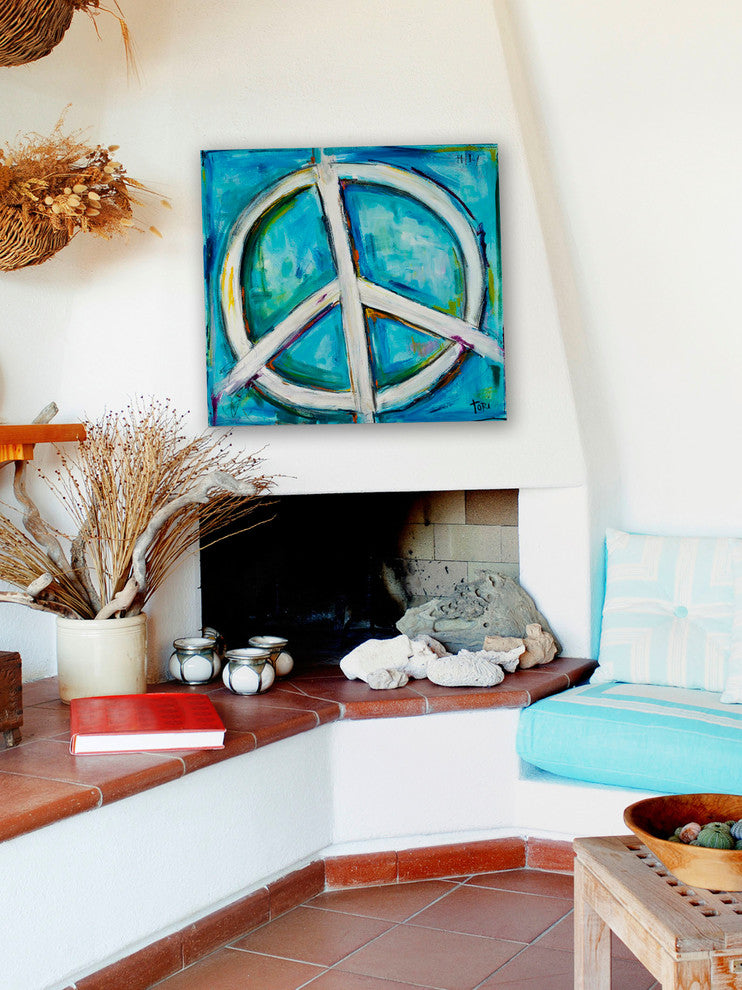 "Finding The Peace" Painting Print on Canvas by Tori Campisi