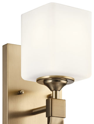 Marette 5" 1 Light Sconce, Satin Etched Opal Glass, Champagne Bronze