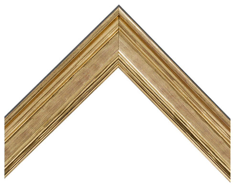 Crenshaw Framed Wall Mirror, Gold, 36" X 24"