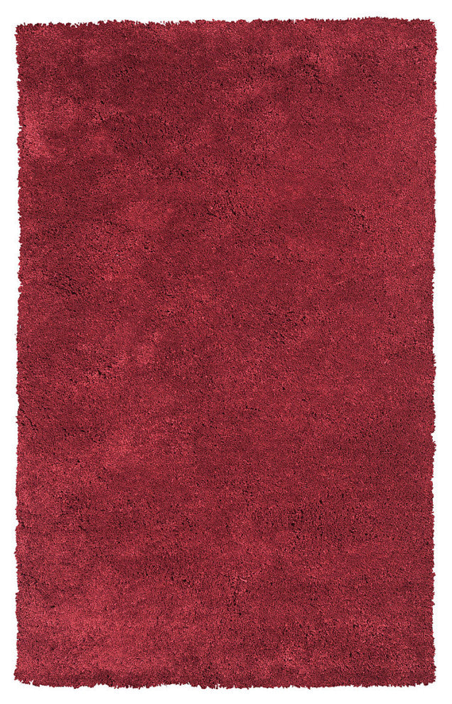 KAS Bliss 1564 Red Shag Area Rug, 8' x 11'
