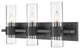 Zlite 343-3V-MB 3-Light Vanity, Clear