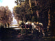 Giuseppe Palizzi A Horse and Donkeys Awaiting the Gatherer Wall Decal