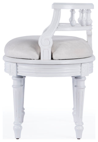 Butler Hathaway Vanity Seat, Cottage White
