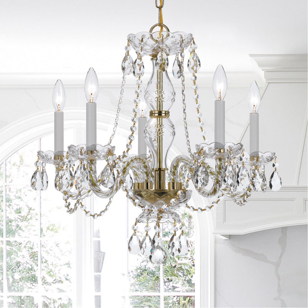 Crystorama Traditional Crystal 5-Light Chandelier