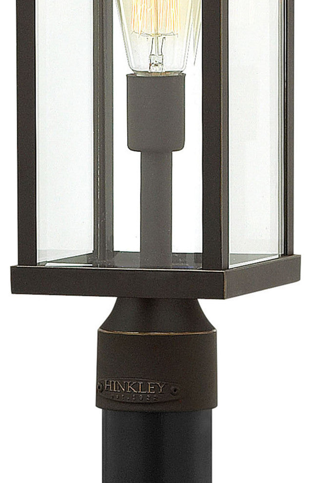 Hinkley Lighting 2321 Manhattan 120v 1 Light 21.5" Tall Post - Oil Rubbed