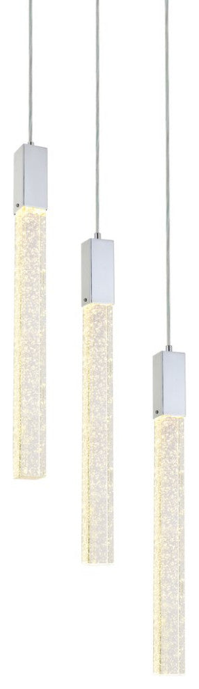 Wade 3-Light Pendant, Chrome