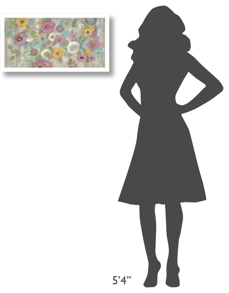 "Fog and Flowers I" Digital Paper Print by Silvia Vassileva, 26"x14"