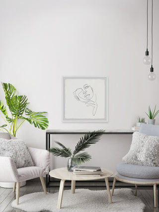 "I Am Thinking" Framed Painting Print, 12x12