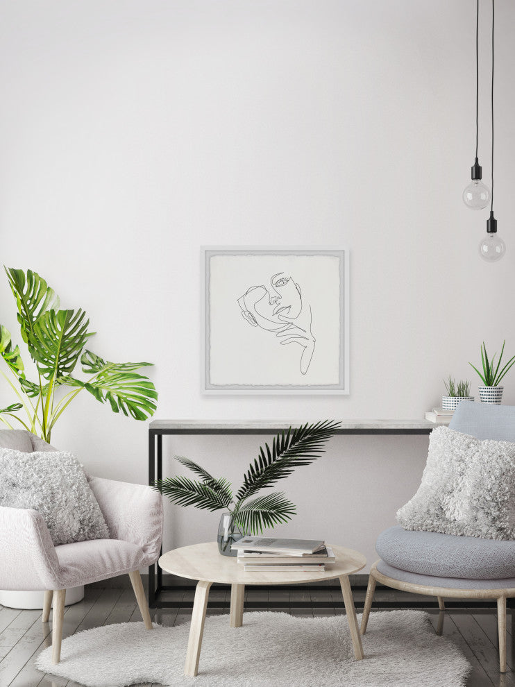 "I Am Thinking" Framed Painting Print, 12x12