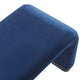Koda Performance Velvet Waterfall Long Bench - Black Midnight Blue
