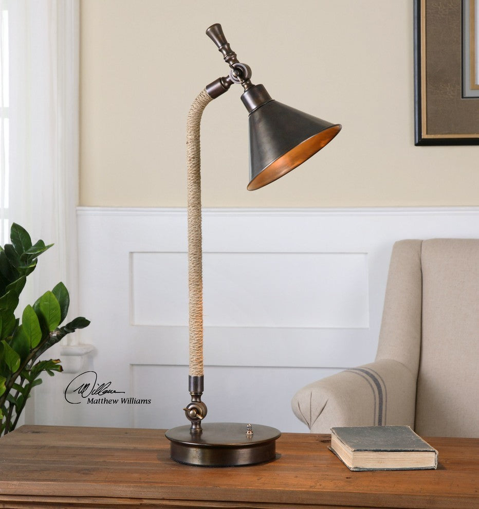 Retro Industrial Bronze Desk Task Lamp
