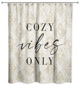 Cozy Vibes Only 71 x 74 Shower Curtain