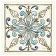 "Coastal Breeze Tile IV" Digital Paper Print by Anne Tavoletti, 38"x38"