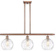 Innovations 516-3I-AC-G1215-8-LED 3 Light Island Light, Antique Copper