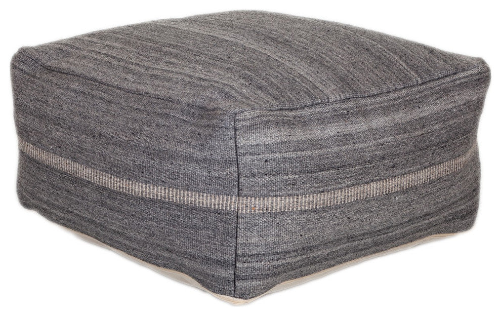 Steel Grey Stylish Pouf