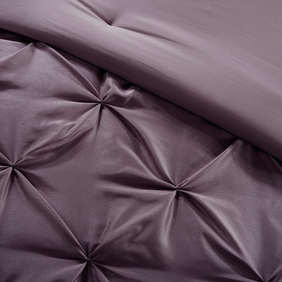 Madison Park Essentials Joella 24 Piece Room, a Bag, Plum