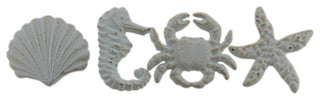 Coastal Sea Life 4 Piece Cast Iron Drawer Pull Or Cabinet Knob Set