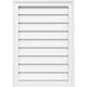 Vertical Surface Mount PVC Gable Vent, Non-Functional, 40Wx12H